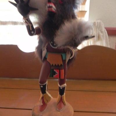 LOT 4 Kachina Doll & Navajo Pottery