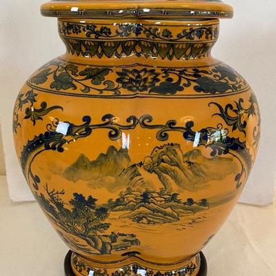 Asian Style Urn w/Base & Lid.  Opening at 50% off at 8 am on Saturday.  Please read all Terms & Conditions before coming!  Please bring...