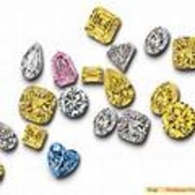  certified 1ct mixed color diamonds