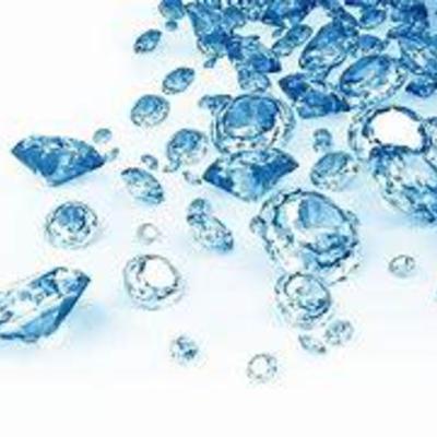 10 certified blue diamonds square shape