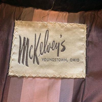 IB 69  VINTAGE BROWN MOUTON FULL LENGTH SWING FUR COAT