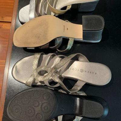 IB 74  SILVER SLIPPER SANDALS 
