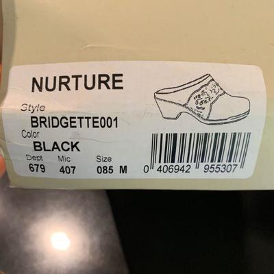 IB 76 TWO PAIRS LEATHER CLOGS BY NURTURE SIZE 8.5