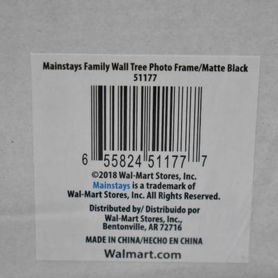 Mainstays Family Wall Tree Photo Frame/Matte Black 20