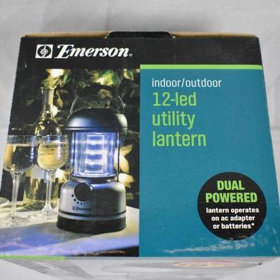 Emerson Indoor/Outdoor 12-LED Utility Lantern - New