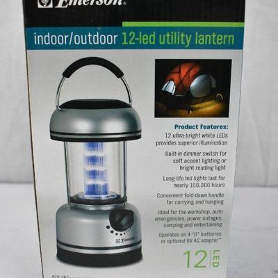 Emerson Indoor/Outdoor 12-LED Utility Lantern - New