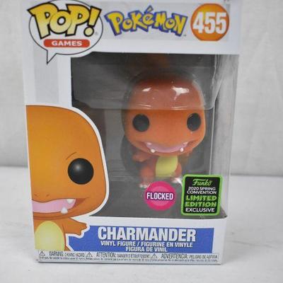 Funko POP! Pokemon #455 Charmander (Flocked) Damaged Box - New