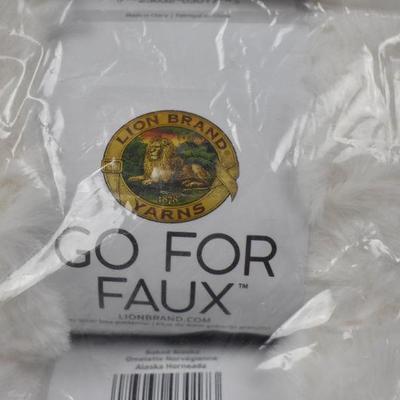 Lion Brand Yarn GO FOR FAUX Baked Alaska 3 Pack Novelty Yarn - New