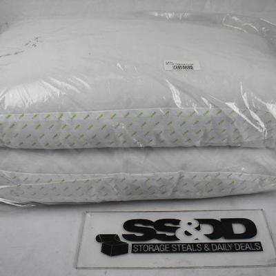 Standard/Queen Mainstays 200TC Cotton Firm Support Pillow Set of 2 - New