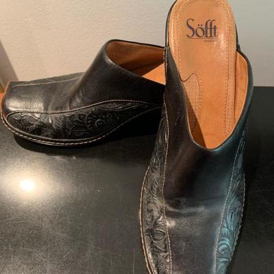 IB 84  TWO PAIRS LEATHER SHOES NEW NORSTROMS LOAFER & SOFFT MULES