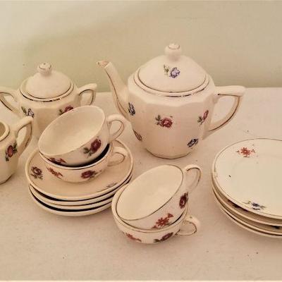 Lot #86  Vintage Child's Tea Set - 