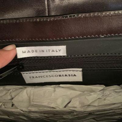 IB 87  FANCESCO BIASIA LEATHER  SHOULDER BAG w/TAGS