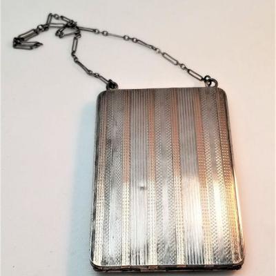 Lot #94 Sterling Silver and 14kt Gold plate - compact/cigarette case combo