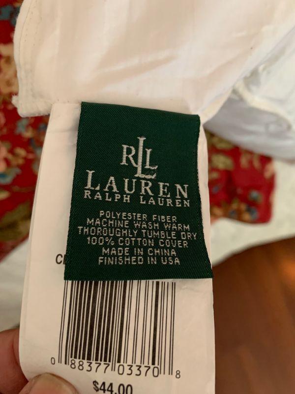 IB 96 VINTAGE RALPH LAUREN CHAPS HOME KING SIZE BED SET
