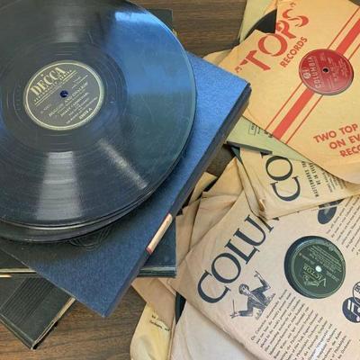 LOT 120  STACK OF 78s RECORD ALBUMS BIG BAND