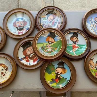 LOT 123  SIGNED RED SKELTON CLOWN COLLECTOR'S PLATES 
