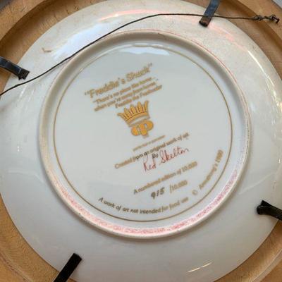 LOT 123  SIGNED RED SKELTON CLOWN COLLECTOR'S PLATES 