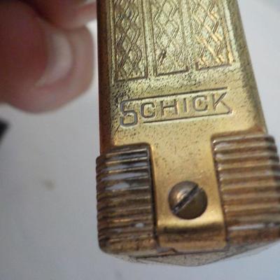 Schicks Slim gold single razon .