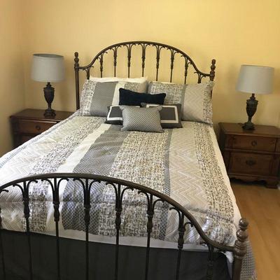 Queen Size Dark Brown Bed Frame