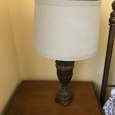 Gray Lamps with Circular Shade