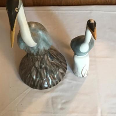 Lot #28 Pair of Stoneware Andersen POD Great Blue Herons