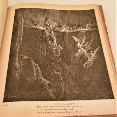 Lot #108  Antique Book - Dante's Purgatory & Paradise - Engravings by Gustave Dore