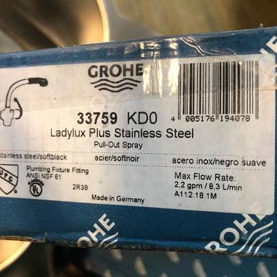 (2 of 2) NEW, GROHE Ladylux Plus Stainless Steel Faucet