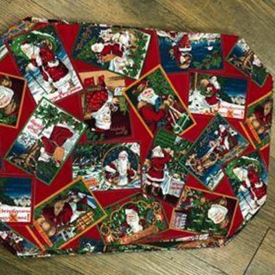 Four Christmas place mats