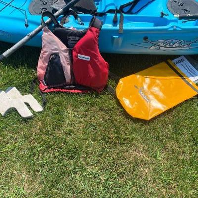 Lot # 537 Hobie Mirage Outback S.U.V Kayak with paddle, cart, life vest 