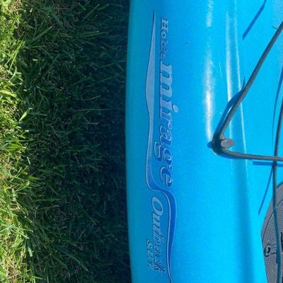 Lot # 537 Hobie Mirage Outback S.U.V Kayak with paddle, cart, life vest 