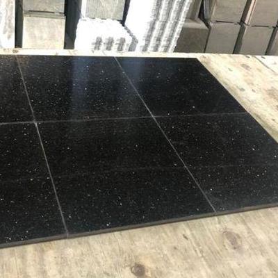 (Lot 1 of 4) FIFTY (50) *NEW* Black Pearl Granite Tiles, 12x12-in.