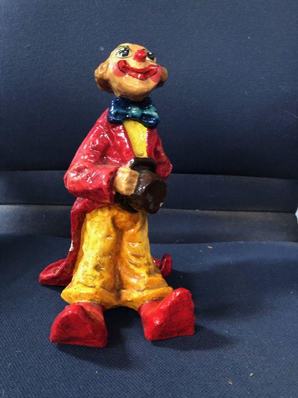 Signed Vintage Alvarez, Paper Mache' Clown | EstateSales.org