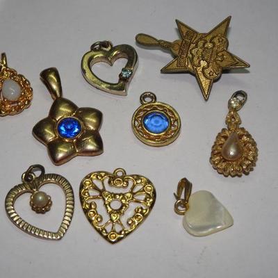 Misc. Charms, hearts, Stars, Pendant Charms 