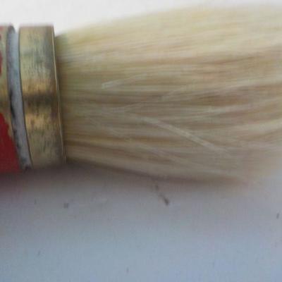 German Straight edge razor and vintage shaving brush.