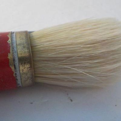 German Straight edge razor and vintage shaving brush.