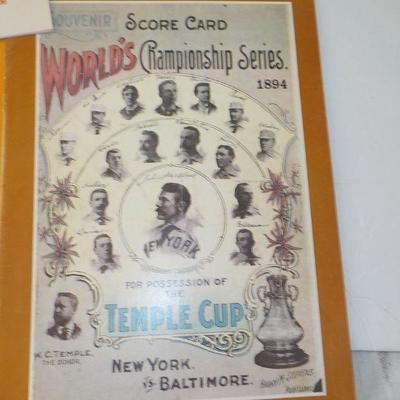 " Great World Series Program Collection" 1894, 1905,06,07.
