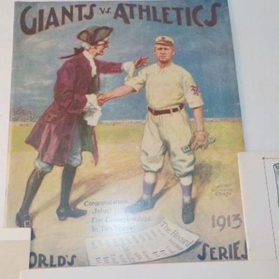 " The Great World Series Program Collection". RDO. 1913,14,15,16.