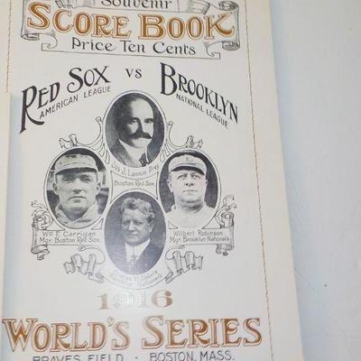 " The Great World Series Program Collection". RDO. 1913,14,15,16.