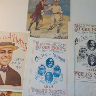 " The Great World Series Program Collection". RDO. 1913,14,15,16.