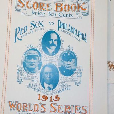 " The Great World Series Program Collection". RDO. 1913,14,15,16.