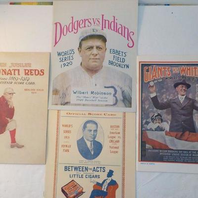 " The Great World Series Program Collection". RDO, 1917,18,19,20.