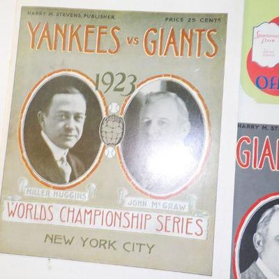 " The Great World Series Program Collection". RDO, 1921, 22,23,1926