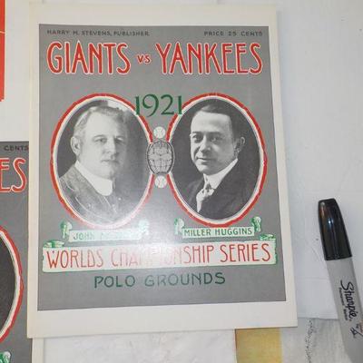 " The Great World Series Program Collection". RDO, 1921, 22,23,1926