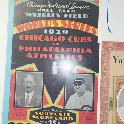 " The Great World Series Program Collection". RDO, 1927,28,29,30