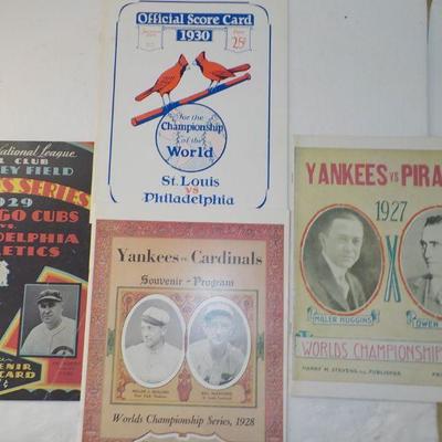 " The Great World Series Program Collection". RDO, 1927,28,29,30