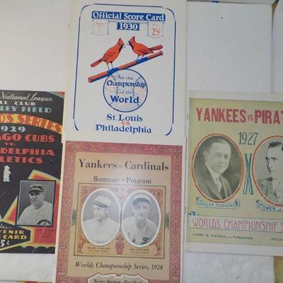 " The Great World Series Program Collection". RDO, 1927,28,29,30