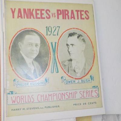 " The Great World Series Program Collection". RDO, 1927,28,29,30