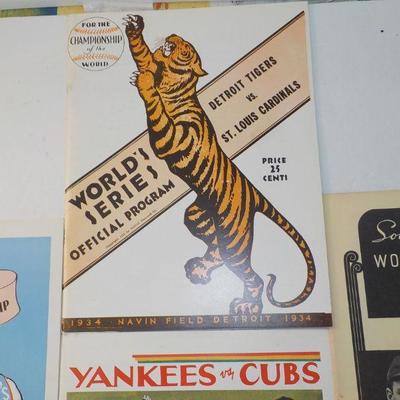" The Great World Series Program Collection". RDO, 1931,33,34,35