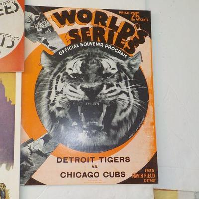 " The Great World Series Program Collection". RDO, 1936, 37, 38, .