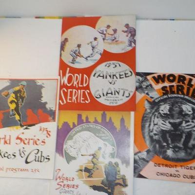 " The Great World Series Program Collection". RDO, 1936, 37, 38, .